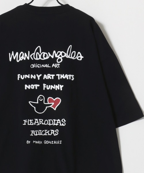 「Mark Gonzales」 半袖Tシャツ L ホワイト系その他5 メンズ_画像8
