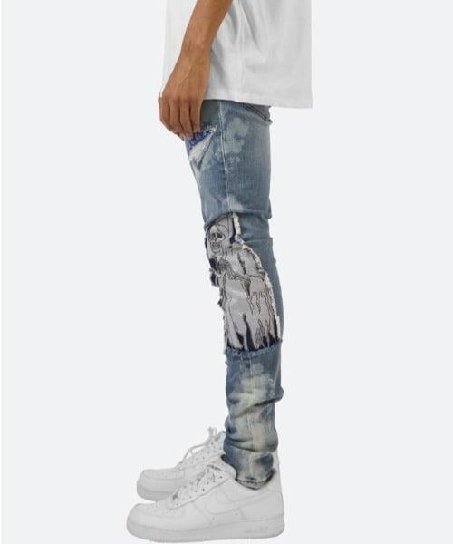 「mnml」 スキニーデニムパンツ 34 ブルー メンズの画像