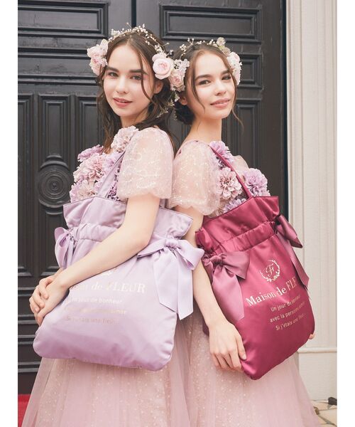 「Maison de FLEUR」 トートバッグ FREE ブラック レディース_画像7