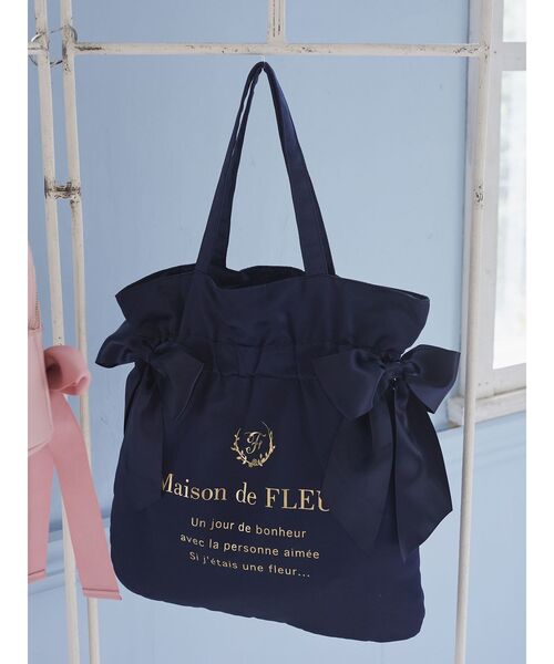「Maison de FLEUR」 トートバッグ FREE ブラック レディース_画像8