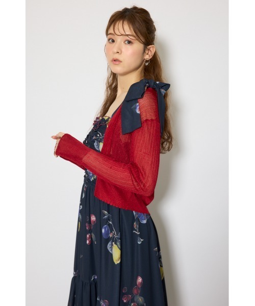 rienda（リエンダ） カーディガン 「森香澄さん着用」スカラップ