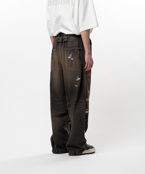 ジーンズ 「MIHARAYASUHIRO/ミハラヤスヒロ」BAKER JEANS w STICKER メンズの画像