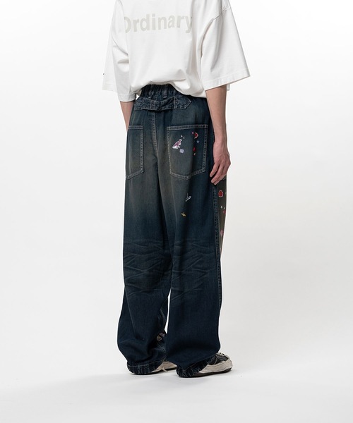 ジーンズ 「MIHARAYASUHIRO/ミハラヤスヒロ」BAKER JEANS w STICKER メンズの画像