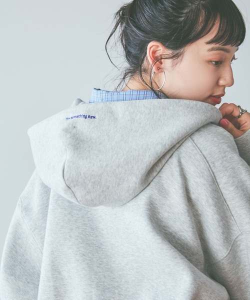 niko and…（ニコアンド） ジップアップパーカー LARGE グレー