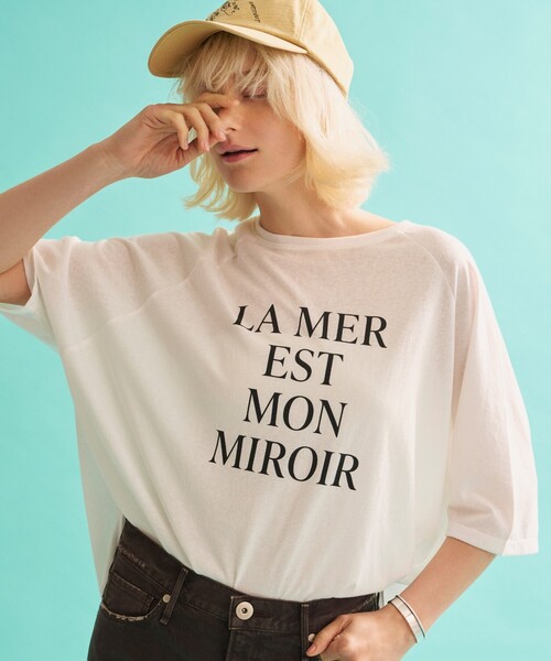 Rouge vif Anna（ルージュヴィフアンナ） tシャツ 「追加」シアーロゴ 