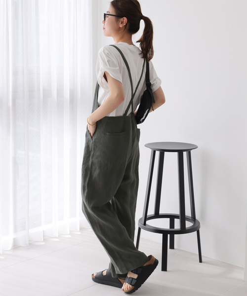 「JOURNAL STANDARD relume」 オーバーオール 38 チャコールグレー レディース_2