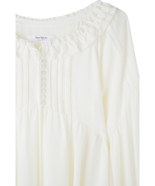 Her lip to ブラウス シャツ Fionna Lace Blouse レディース