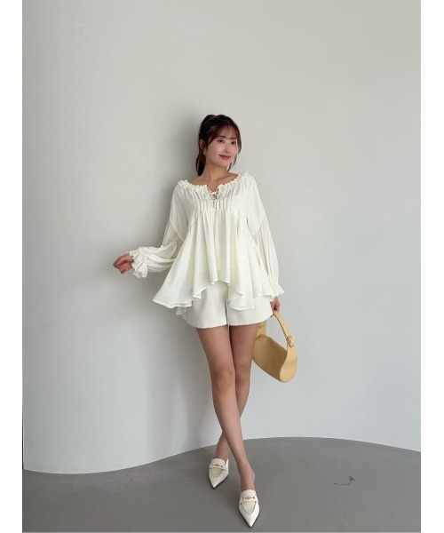 Her lip to ブラウス シャツ Fionna Lace Blouse レディース