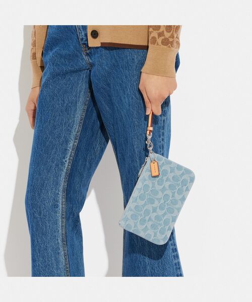 COACH（コーチ） ポーチ ONE ブルー系その他 レディース : ZOZOTOWN