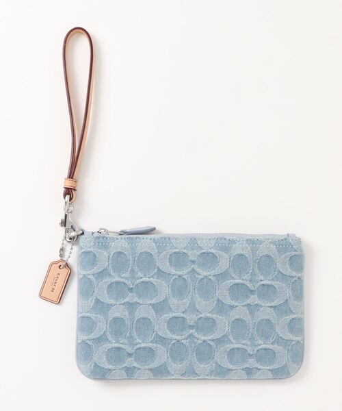 COACH（コーチ） ポーチ ONE ブルー系その他 レディース : ZOZOTOWN