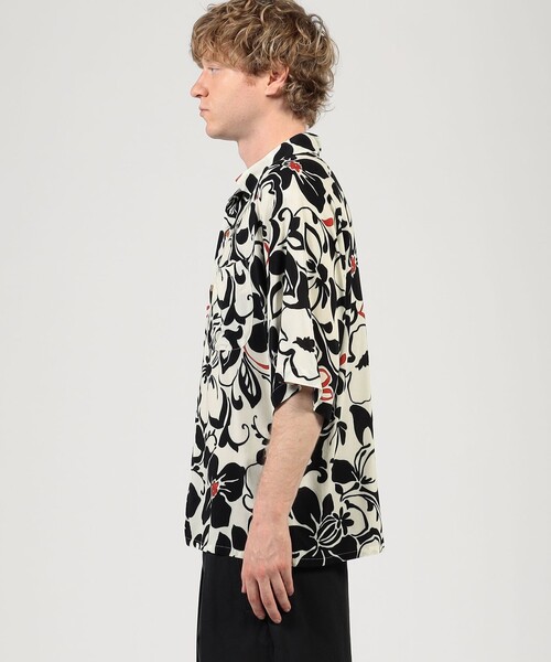 シャツ 「別注」m's braque レーヨンオープンカラー ハーフスリーブシャツ メンズの画像