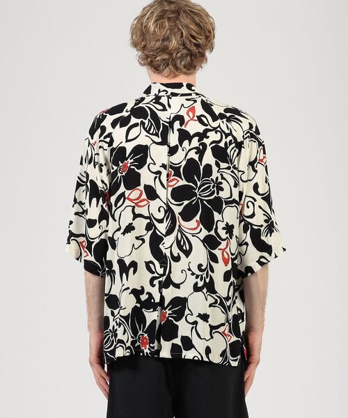 シャツ 「別注」m's braque レーヨンオープンカラー ハーフスリーブシャツ メンズの画像