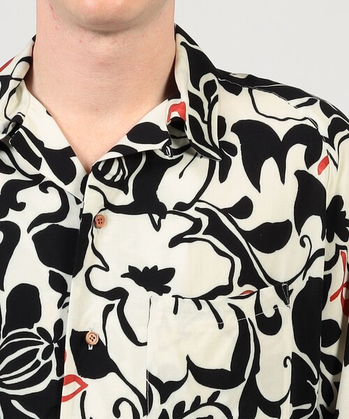 シャツ 「別注」m's braque レーヨンオープンカラー ハーフスリーブシャツ メンズの画像