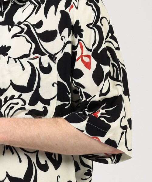 シャツ 「別注」m's braque レーヨンオープンカラー ハーフスリーブシャツ メンズの画像