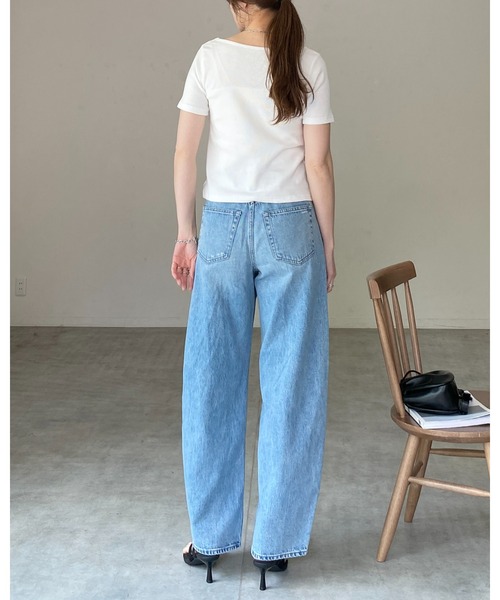 She's Closet tシャツ 半袖 フロントオープン クロス ツイストデザイン