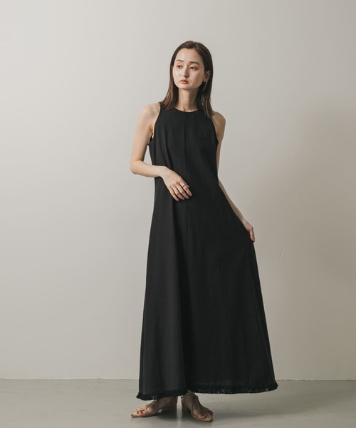 「SENSE OF PLACE by URBAN RESEARCH」 ノースリーブワンピース ONE ブラック レディース_画像7