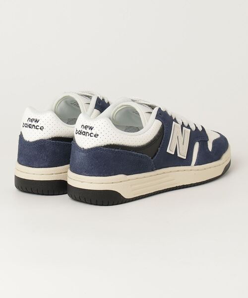 「New Balance」 ローカットスニーカー 26.5cm ネイビー×ホワイト メンズ_画像2