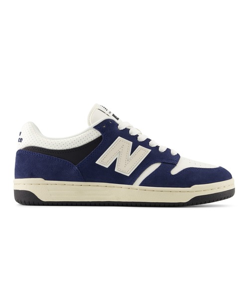 「New Balance」 ローカットスニーカー 26.5cm ネイビー×ホワイト メンズ_画像7