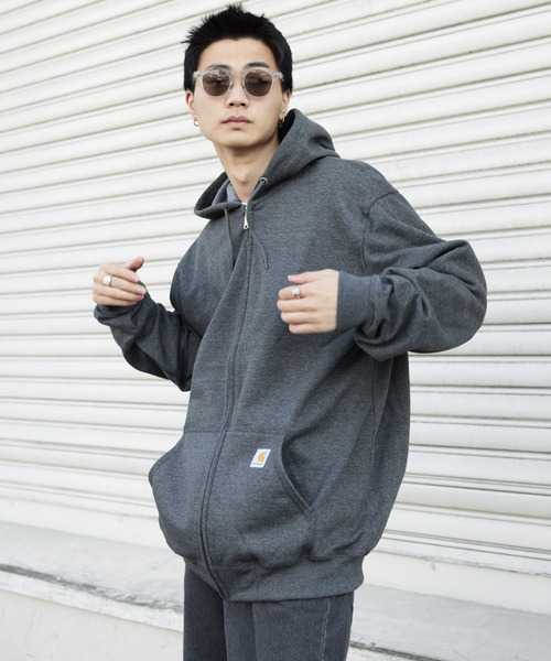 Carhartt（カーハート） ジップアップパーカー MEDIUM ブラック メンズ