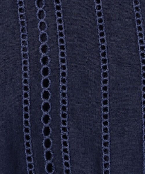 ワンピース ne Quittez pas Cotton Organza Ladder Cifre Flare ドレスの画像