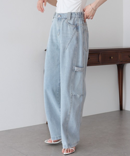 「BLUEEAST」 デニムパンツ LARGE ブルー レディース_画像2
