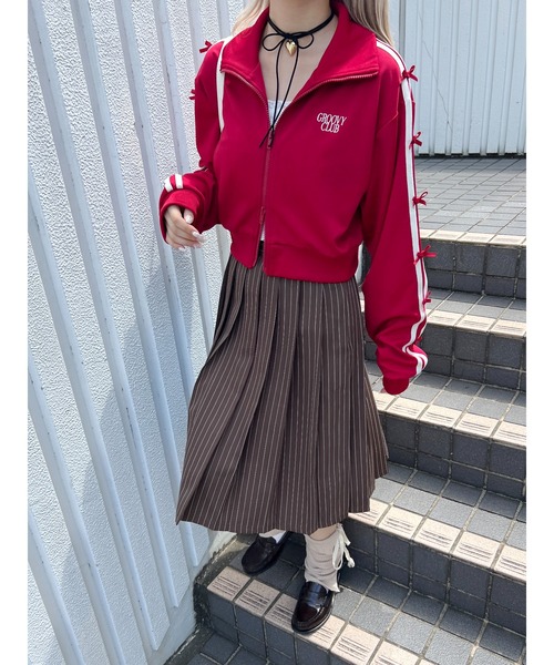 「WC」 ジャージブルゾン FREE ネイビー レディース_画像5