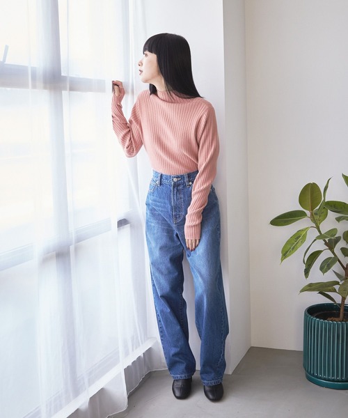 「LOWRYS FARM」 デニムパンツ LARGE ブルー レディース_画像5