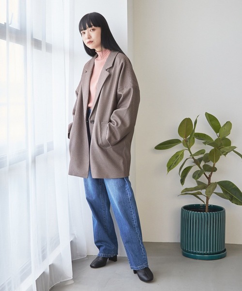 「LOWRYS FARM」 デニムパンツ LARGE ブルー レディース_画像6