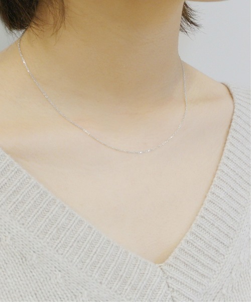 va vendome aoyama ネックレス K10WG スライドピン付きチェーン