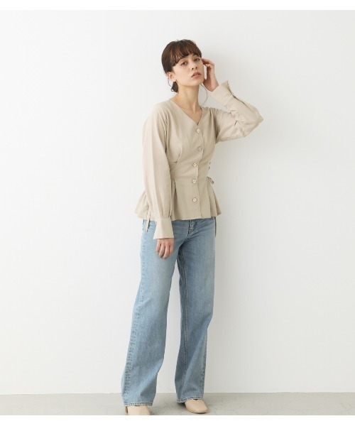 限定品お得 シャツ PayPayモール店 - 通販 - PayPayモール ブラウス レースアップウエストタックブラウス ZOZOTOWN 新作入荷新品