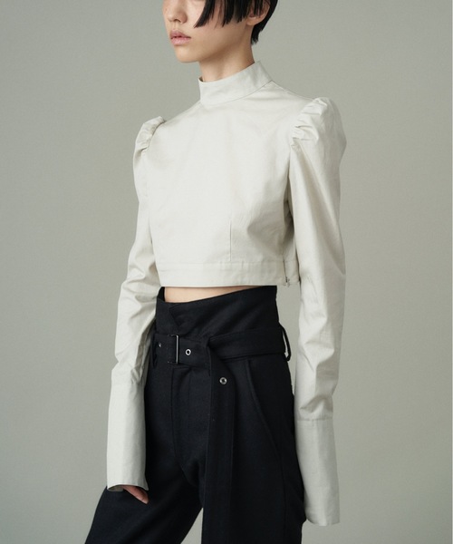 ブラウス シャツ CROP P/O BLOUSE レディース