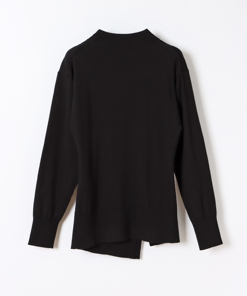 allureville ニット セーター アシメドレープスリットプル