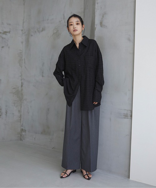 feepur（フェピュール） ブラウス シャツ シアージャガードシャツ