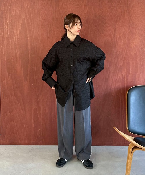 feepur（フェピュール） ブラウス シャツ シアージャガードシャツ