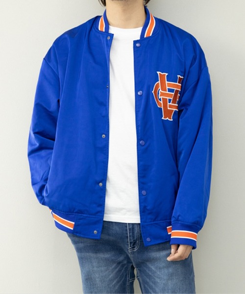 STYLEBLOCK スタジャン メモリー裏タフタ刺繍使いビッグスタジャン