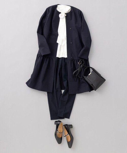 組曲（KUMIKYOKU） ジャケット ノーカラージャケット ダブルクロス