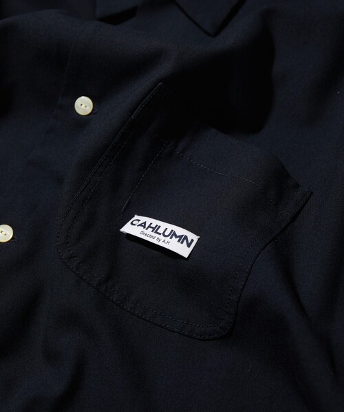 CAHLUMN/カウラム Magazine Pocket Chain Stitch Shirt/マガジン