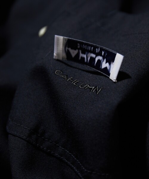 CAHLUMN シャツ CAHLUMN/カウラム Saxony Chain Stitch Open