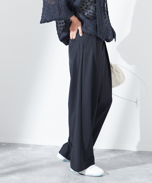 journal standard L'essage スラックス パンツ ヴィスポリギャバ journal standard L'essage スラックス パンツ ヴィスポリギャバ
