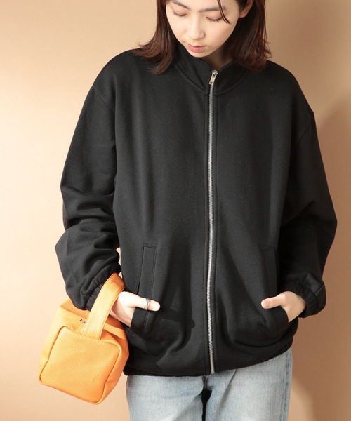 UJOH DANSKIN スタンドカラー スウェットジャケット レディース M ホームアイホーム スタンドカラー スウェット ジップジャケット