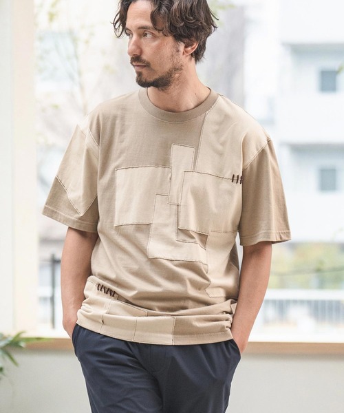 tシャツ mt9038- ブロック切り替えTシャツ メンズ レディース