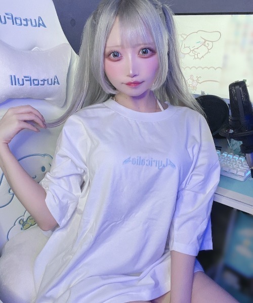tシャツ 「ZOZOTOWN限定」LHP×Mitsuki/Organic cotton「Lyricalia」print BIG T(UNISEX)/l