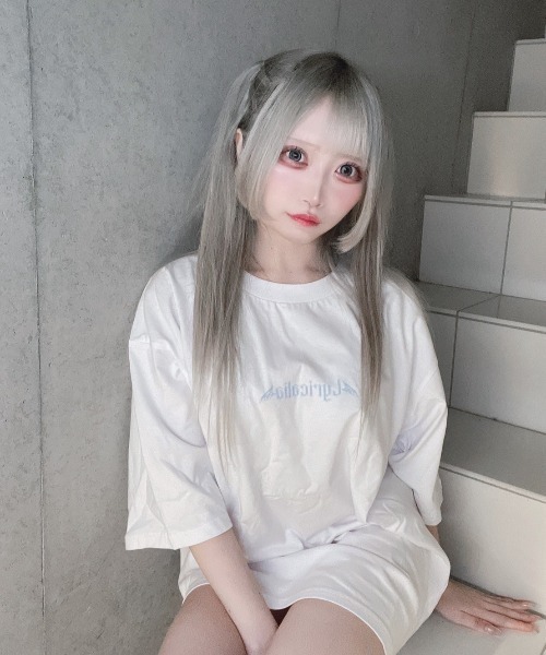 tシャツ 「ZOZOTOWN限定」LHP×Mitsuki/Organic cotton「Lyricalia」print BIG T(UNISEX)/l L.H.P tシャツ 「ZOZOTOWN限定」LHP×Mitsuki/Organic cotton