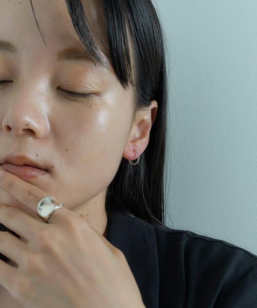 イヤリング SMELLY so’　thin hoop earring レディースの画像