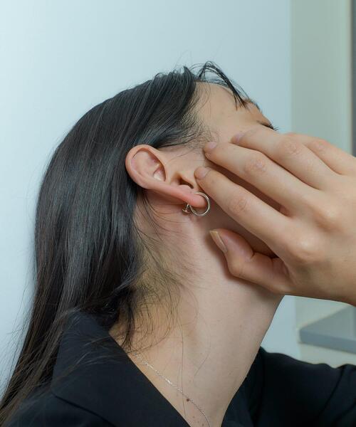 イヤリング SMELLY so’　thin hoop earring レディースの画像
