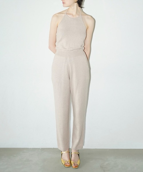 オールインワン HALTER NECK KNIT ALL IN ONE レディース