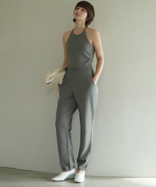 CLANE クラネ　HALTER NECK KNIT ALL IN ONE CLANE（クラネ） オールインワン HALTER NECK KNIT ALL IN ONE