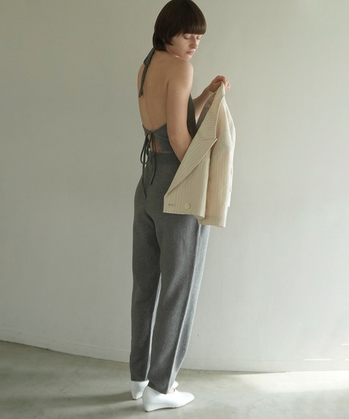 CLANE（クラネ） オールインワン HALTER NECK KNIT ALL IN ONE