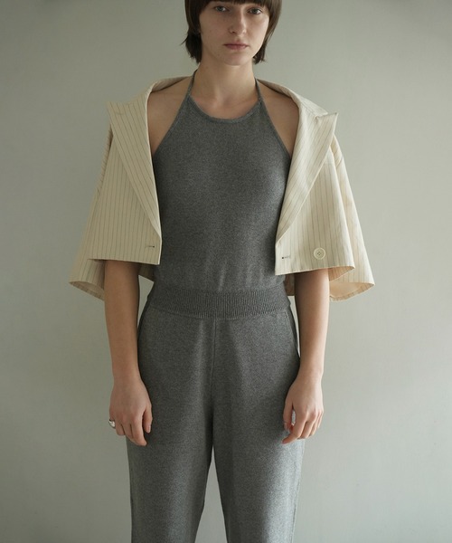 CLANE クラネ　HALTER NECK KNIT ALL IN ONE CLANE（クラネ） オールインワン HALTER NECK KNIT ALL IN ONE