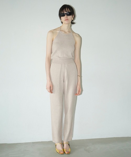 CLANE（クラネ） オールインワン HALTER NECK KNIT ALL IN ONE